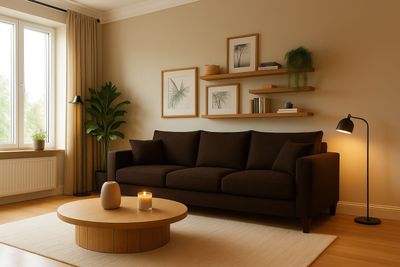 Sofá 3 Cuerpos Pipa Café Tela – Confort y Estilo para tu Hogar