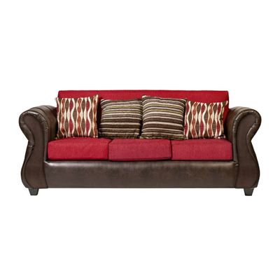 Sofá Verona 3C Tela Rojo