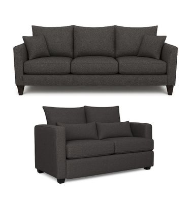 Imagen 2 del producto Sofá 3 y 2 Cuerpos Pipa en Tela gris, Set para Living