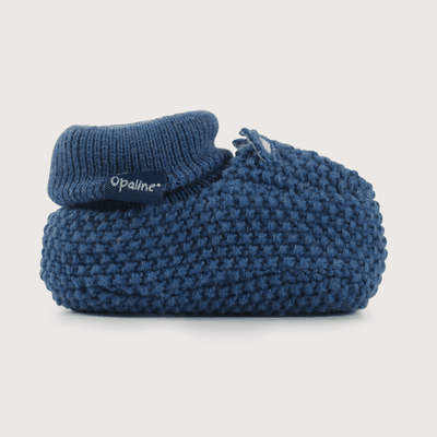 Imagen 2 del producto Pantufla bebé tejida azul de niño