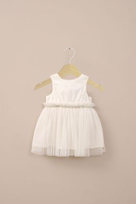 Vestido tull blanco de niña