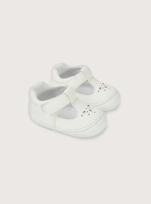 Imagen 1 del producto Zapatos blancos de niña con diseño y velcro