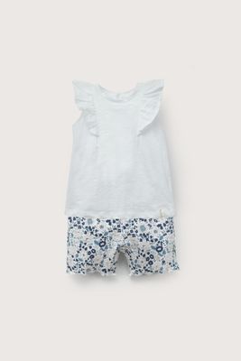 Imagen 2 del producto Conjunto calza y polera blanca de niña