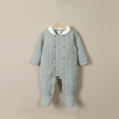 Osito quilted gris de bebé niño