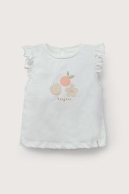 Imagen 2 del producto Polera blanca manga corta de niña