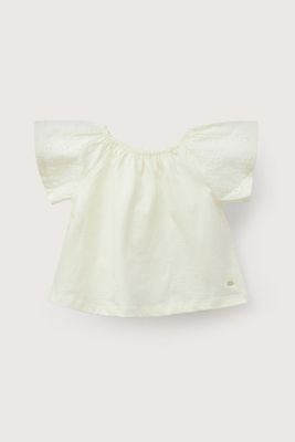 Imagen 2 del producto Polera broderie amarilla de niña