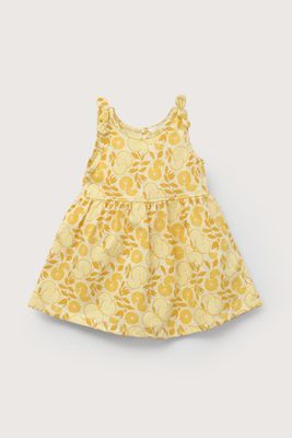 Imagen 2 del producto Vestido amarillo estampado de niña