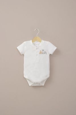 Body blanco con estampado de bebé niño