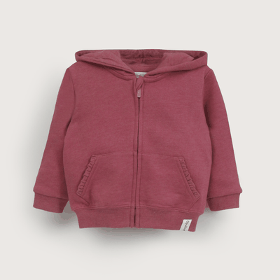 Imagen 2 del producto Polerón con gorro burdeo de niña