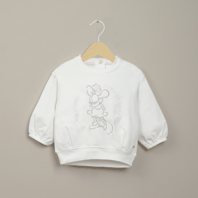 Polerón blanco disney de niña
