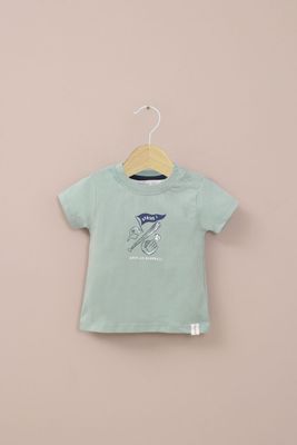 Polera manga corta verde de niño