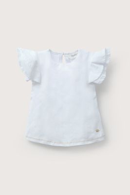 Imagen 2 del producto Polera manga corta blanca de niña