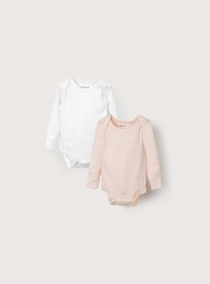 Pack De 2 Bodys Algodón Niña Rosado