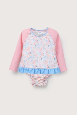 Imagen 2 del producto Traje de baño 2 piezas rosado de niña