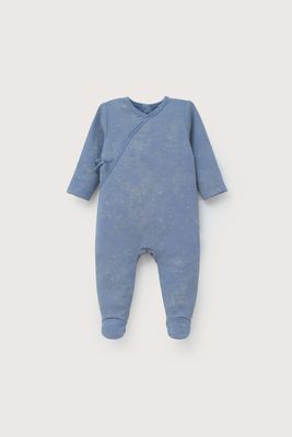 Imagen 2 del producto Osito azul con apertura en la espalda de bebé niño