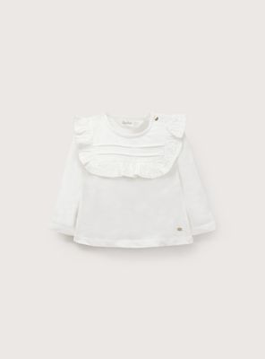 Polera Infant Niña Blanca Vuelos