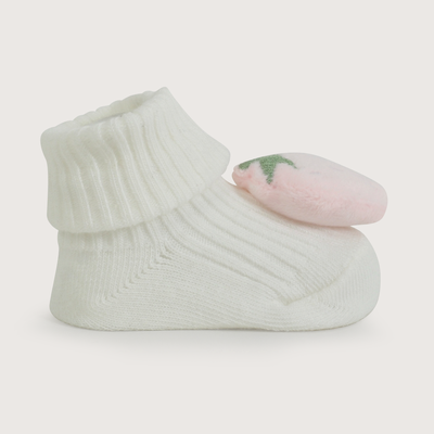 Imagen 2 del producto Calcetin sonajero rosado de bebe