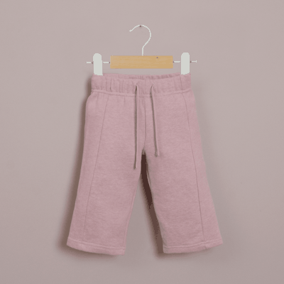 Pantalón de buzo rosado ancho de niña
