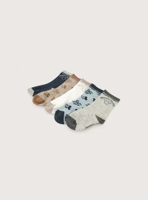 Imagen 2 del producto Pack De 5 Calcetines Disney Verde Niño Opaline