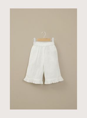 Imagen 2 del producto Pantalón palazzo blanco de niña