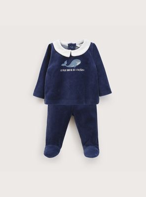 Imagen 2 del producto Conjunto Plush Bebe Niño Azul Marino