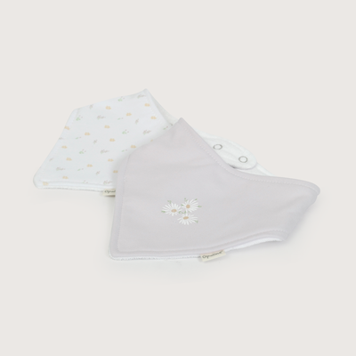 Pack de 2 baberos triangulares niña