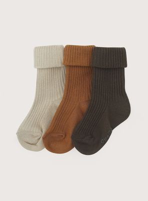 Imagen 1 del producto Pack De 3 Calcetines Cafes De Niño