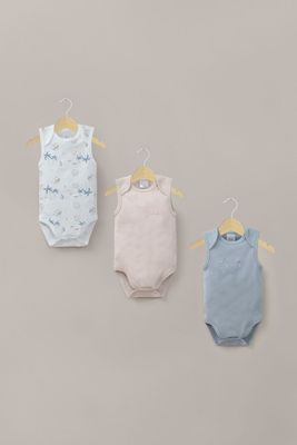 Tripack bodies sin manga disney de bebé niño