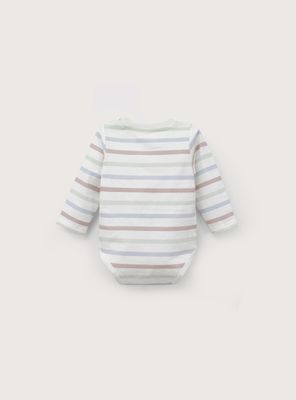 Imagen 2 del producto Body Bebe Niño Estampado Blanco