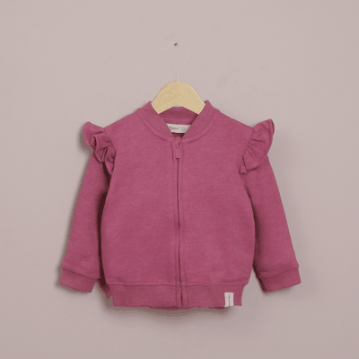 Polerón burdeo de niña