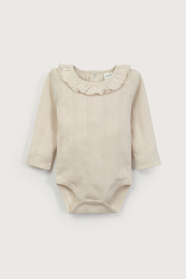 Imagen 2 del producto Body acanalado crema de bebé niña