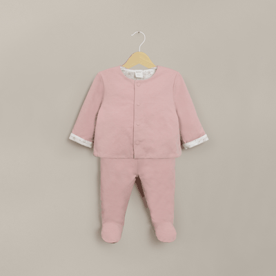 Imagen 1 del producto Conjunto polerón y pantalón rosado de bebé niña