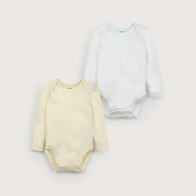 Imagen 2 del producto Pack de 2 bodys algodón unisex amarillo