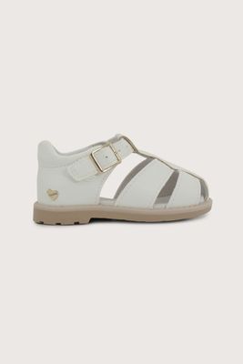 Imagen 2 del producto Sandalia primeros pasos blanca de niña hebilla