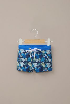 Short traje de baño azul de niño