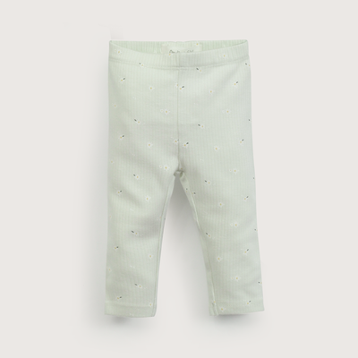 Imagen 2 del producto Calza de rib verde de niña