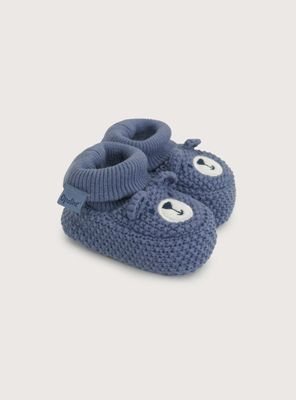 Botín Tejido Azul Bebé