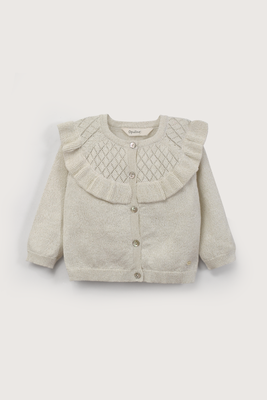 Imagen 2 del producto Chaleco blanco con lurex de niña