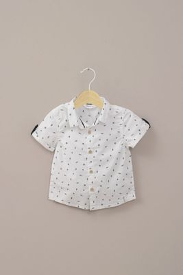 Camisa manga corta blanca de niño