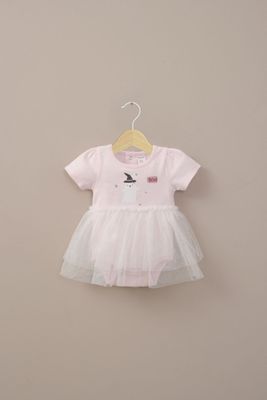 Body vestido rosado de bebé niña halloween