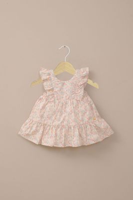 Vestido estampado rosado de niña