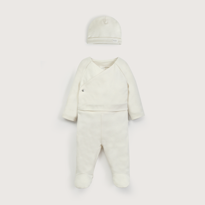 Imagen 2 del producto Conjunto clínica beige 3 piezas de bebé unisex