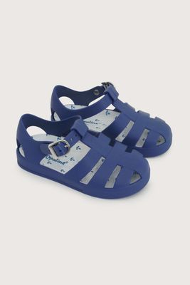 Sandalia aqua azul de niño hebilla