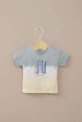 Polera manga corta amarilla de niño