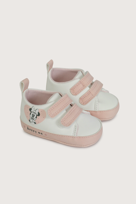 Zapatilla bebé disney blanca de niña