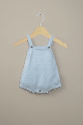 Bombacho celeste tejido de bebé niño