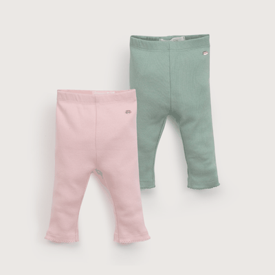 Imagen 2 del producto Pack 2 calzas verde menta y rosada de niña