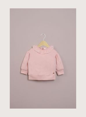 Polerón cerrado rosado de niña