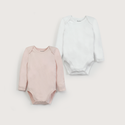 Imagen 2 del producto Pack de 2 bodys algodón rosado de niña