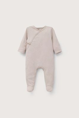 Imagen 2 del producto Osito beige con apertura en la espalda de bebé niña